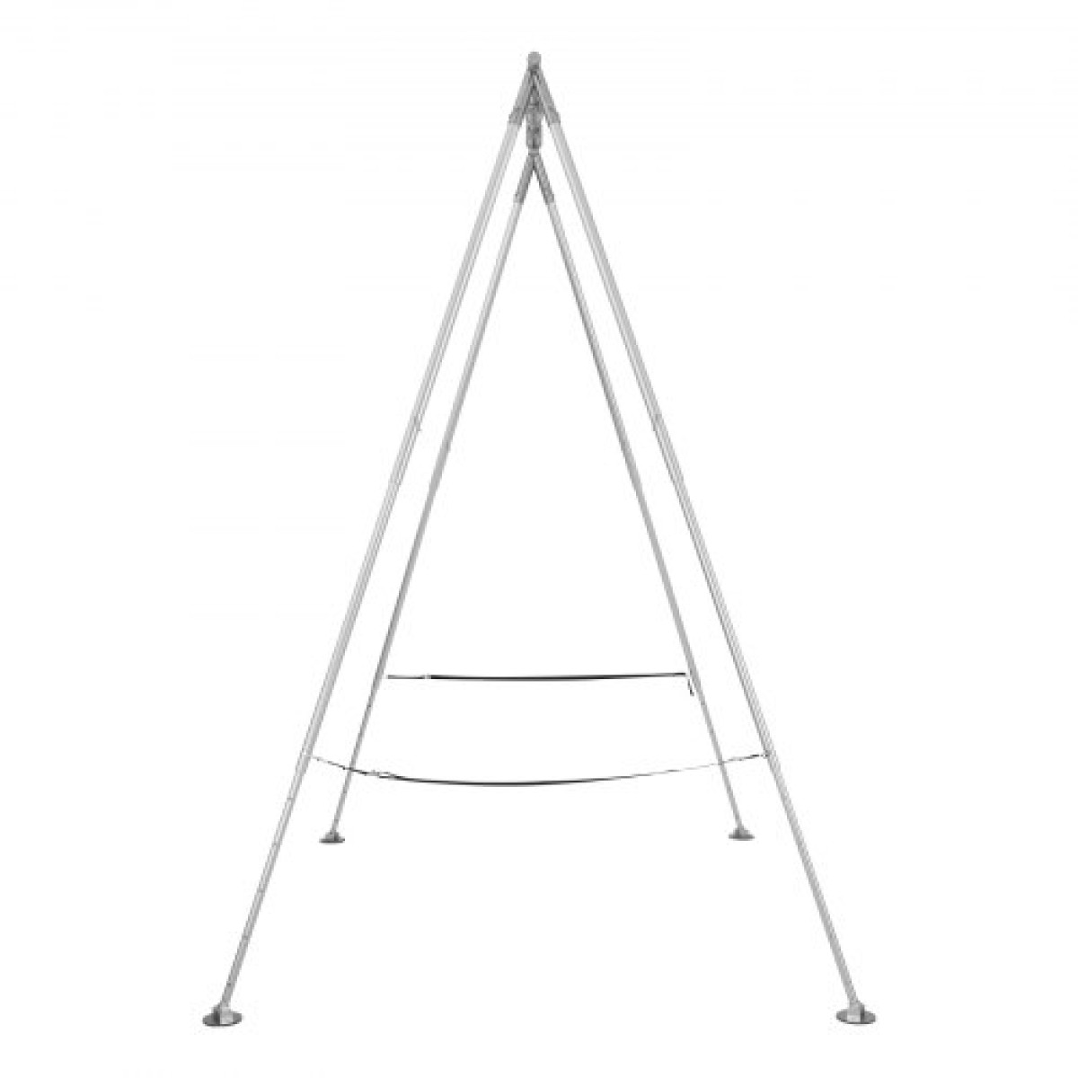 Πλαίσιο VEVOR Yoga Stand, Max 140,6 kg Load Swing Stand, Τριγωνική δομή Pull Up Stand, Εναέριες μεταξωτές βάσεις με ρυθμιζόμενο ύψος & πόδια πλαισίου αλουμινίου, μπάρα κορυφής από ανοξείδωτο χάλυβα