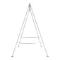 Πλαίσιο VEVOR Yoga Stand, Max 140,6 kg Load Swing Stand, Τριγωνική δομή Pull Up Stand, Εναέριες μεταξωτές βάσεις με ρυθμιζόμενο ύψος & πόδια πλαισίου αλουμινίου, μπάρα κορυφής από ανοξείδωτο χάλυβα