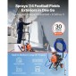 Ψεκαστήρας βαφής VEVOR Stand Airless, 1500W, 3300PSI Ψεκαστήρας χωρίς αέρα υψηλής πίεσης με καρότσι, βούρτσα καθαρισμού, σωλήνας, ράβδο προέκτασης, ακροφύσια, Ηλεκτρική μηχανή ψεκασμού βαφής για μεγάλα διαμερίσματα, κτίρια