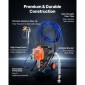 Ψεκαστήρας βαφής VEVOR Stand Airless, 1500W, 3300PSI Ψεκαστήρας χωρίς αέρα υψηλής πίεσης με καρότσι, βούρτσα καθαρισμού, σωλήνας, ράβδο προέκτασης, ακροφύσια, Ηλεκτρική μηχανή ψεκασμού βαφής για μεγάλα διαμερίσματα, κτίρια
