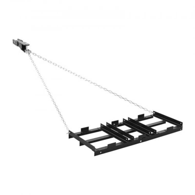 VEVOR Drag Harrow, 122 x 50 cm, Ρυμουλκούμενος γκρέιντερ με ρυθμιζόμενο πλάτος & χωρητικότητα φόρτωσης 50 λίβρες, βαρέως τύπου τσουγκράνα γκαζόν, γαλβανισμένο χαλίκι από χάλυβα Driveway Drag, Ταιριάζει σε ATV UTV Τρακτέρ