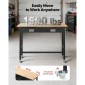 Πάγκος εργασίας VEVOR 1220 mm, χωρητικότητα 680 kg, Πάγκος εργασίας γκαράζ με συρτάρι αποθήκευσης & ρόδες, πάγκος εργαστηρίου σε ρόδες, βαρέως τύπου τραπέζι εργασίας από ξύλο δρυός για γκαράζ, εργαστήριο, γραφείο και σπίτι