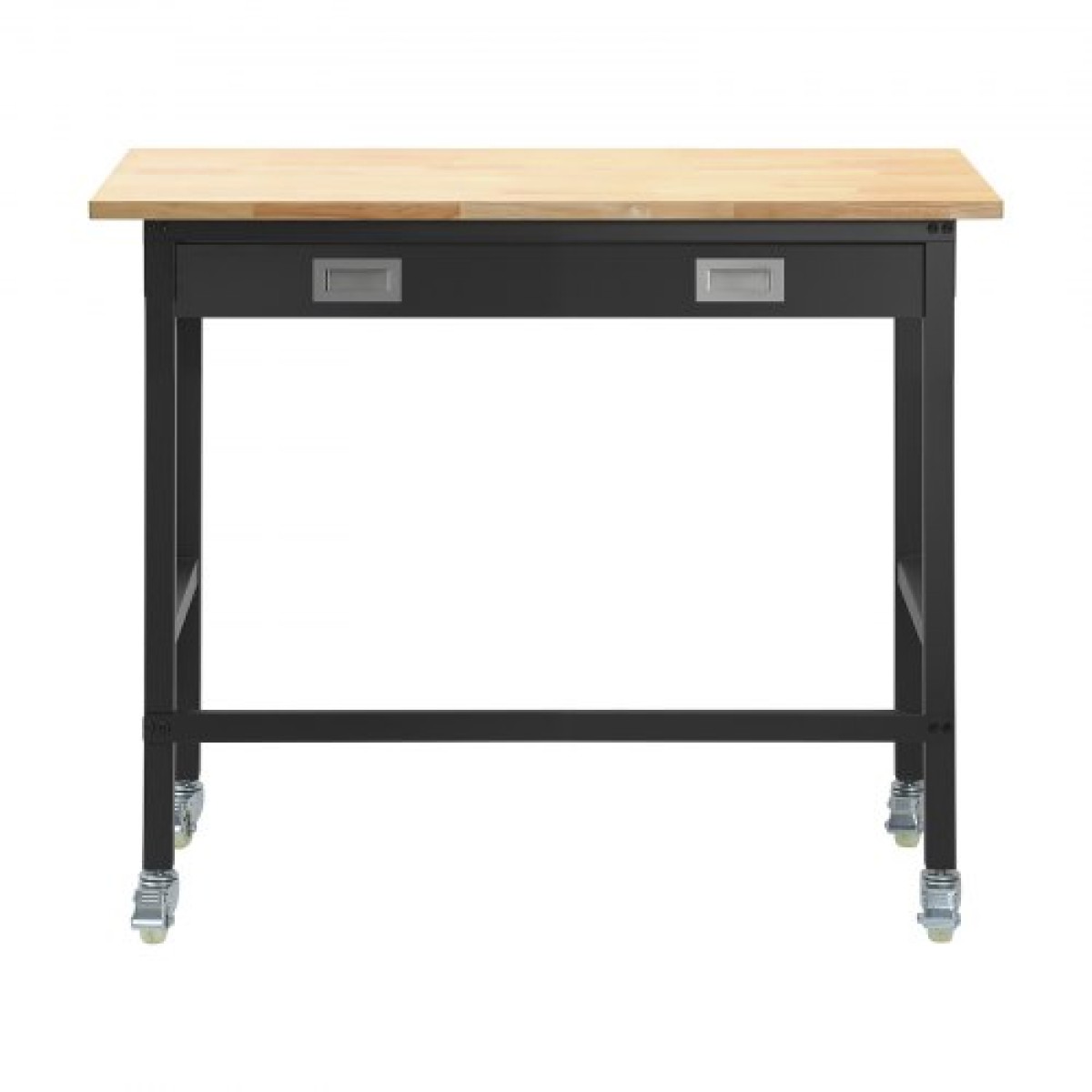 Πάγκος εργασίας VEVOR 1220 mm, χωρητικότητα 680 kg, Πάγκος εργασίας γκαράζ με συρτάρι αποθήκευσης & ρόδες, πάγκος εργαστηρίου σε ρόδες, βαρέως τύπου τραπέζι εργασίας από ξύλο δρυός για γκαράζ, εργαστήριο, γραφείο και σπίτι