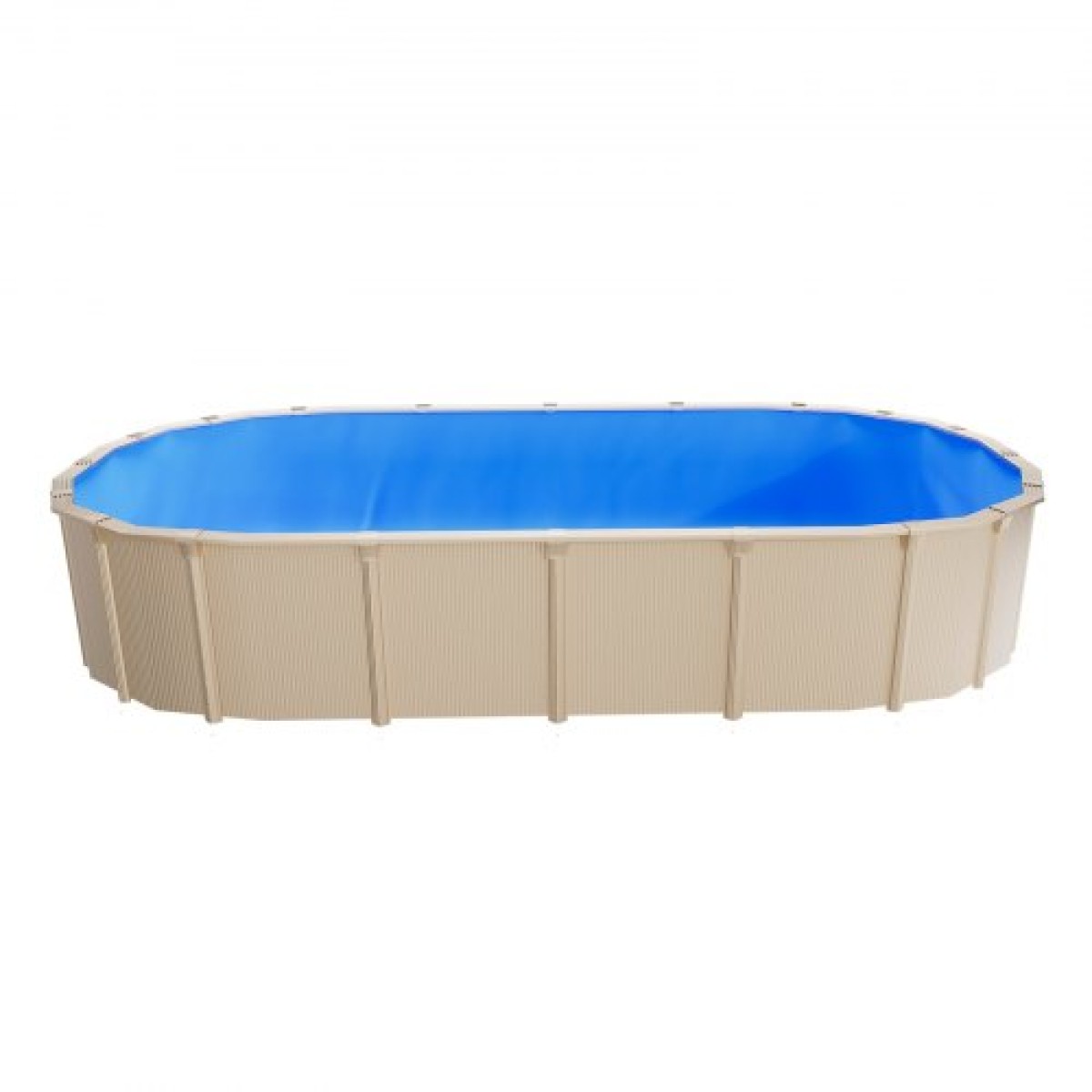 VEVOR Oval Liner Pool, 360 x 623 cm UniBead Επένδυση πισίνας για 120 cm ύψος τοίχου, Premium παχύ βινύλιο, εύκολη εγκατάσταση με στεγανά μπαλώματα, για ατσάλινες όψεις πάνω από το έδαφος, εξωτερικούς χώρους, μπλε