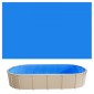 VEVOR Oval Liner Pool, 360 x 623 cm UniBead Επένδυση πισίνας για 120 cm ύψος τοίχου, Premium παχύ βινύλιο, εύκολη εγκατάσταση με στεγανά μπαλώματα, για ατσάλινες όψεις πάνω από το έδαφος, εξωτερικούς χώρους, μπλε