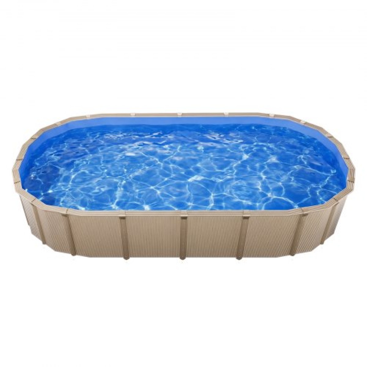 VEVOR Oval Liner Pool, 360 x 623 cm UniBead Επένδυση πισίνας για 120 cm ύψος τοίχου, Premium παχύ βινύλιο, εύκολη εγκατάσταση με στεγανά μπαλώματα, για ατσάλινες όψεις πάνω από το έδαφος, εξωτερικούς χώρους, μπλε