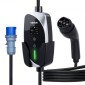 VEVOR Mobile Wallbox, 7,4 kW 32A, Φορητός φορτιστής EV Τύπου 2, Μονοφασικός φορτιστής αυτοκινήτου ηλεκτρικού οχήματος με καλώδιο φόρτισης 6 m, βύσμα CEE, οθόνη LCD, ρυθμιζόμενος σταθμός φόρτισης EV, Κουτί ελέγχου IP66