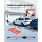VEVOR Mobile Wallbox, 7,4 kW 32A, Φορητός φορτιστής EV Τύπου 2, Μονοφασικός φορτιστής αυτοκινήτου ηλεκτρικού οχήματος με καλώδιο φόρτισης 6 m, βύσμα CEE, οθόνη LCD, ρυθμιζόμενος σταθμός φόρτισης EV, Κουτί ελέγχου IP66