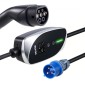 VEVOR Mobile Wallbox, 7,4 kW 32A, Φορητός φορτιστής EV Τύπου 2, Μονοφασικός φορτιστής αυτοκινήτου ηλεκτρικού οχήματος με καλώδιο φόρτισης 6 m, βύσμα CEE, οθόνη LCD, ρυθμιζόμενος σταθμός φόρτισης EV, Κουτί ελέγχου IP66