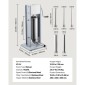 VEVOR Manual Sausage Stuffer, 11 LBS / 5 L Vertical Meat Stuffer, Heavy Duty Case Sausage Meat Stuffing Machine, Γεμιστικό από ανοξείδωτο χάλυβα διπλής ταχύτητας με 5 σωλήνες πλήρωσης, για εμπορική και οικιακή χρήση