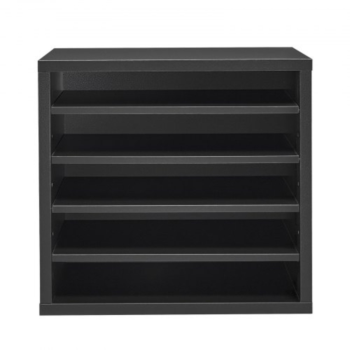 VEVOR Literature Organizer, Γραμματοκιβώτιο γραφείου 5 θέσεων με ρυθμιζόμενα ράφια, Ξύλινος ταξινομητής γραμματοκιβωτίων με MDF, πάγκος γραφείου Home Classroom Storage Organizer για αρχείο, έγγραφο, χαρτί, μαύρο