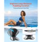 Κάθισμα VEVOR Kayak, 1 πακέτο πάχους 31 χλστ., Universal Paddle Board Seat με υποστήριξη πλάτης, Sit-on-Top μαλακό μαξιλάρι με επένδυση με τσάντα αποθήκευσης & ρυθμιζόμενους ιμάντες για SUP, ψάρεμα/φουσκωτό καγιάκ, Rowboat