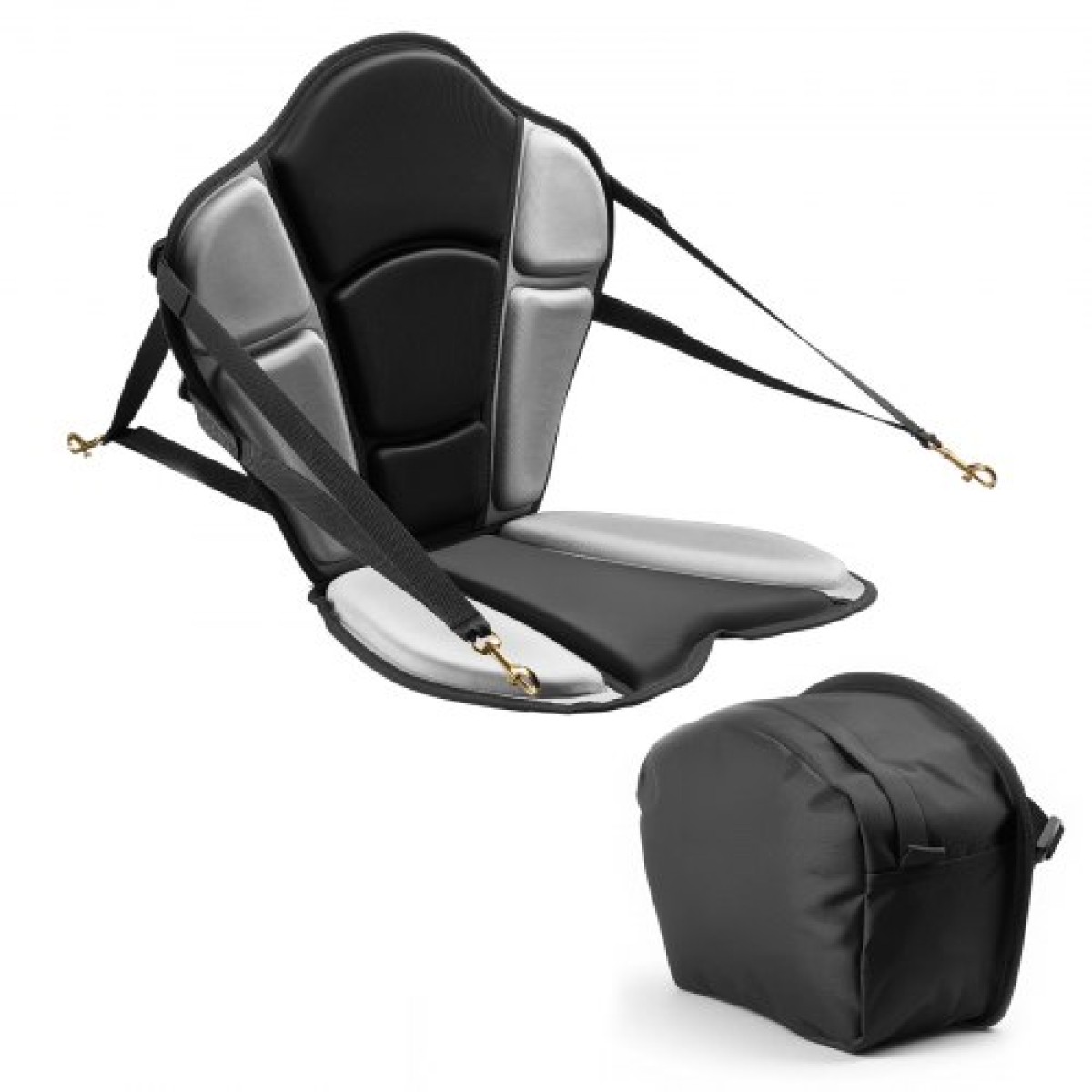 Κάθισμα VEVOR Kayak, 1 πακέτο πάχους 31 χλστ., Universal Paddle Board Seat με υποστήριξη πλάτης, Sit-on-Top μαλακό μαξιλάρι με επένδυση με τσάντα αποθήκευσης & ρυθμιζόμενους ιμάντες για SUP, ψάρεμα/φουσκωτό καγιάκ, Rowboat