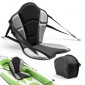 Κάθισμα VEVOR Kayak, 1 πακέτο πάχους 31 χλστ., Universal Paddle Board Seat με υποστήριξη πλάτης, Sit-on-Top μαλακό μαξιλάρι με επένδυση με τσάντα αποθήκευσης & ρυθμιζόμενους ιμάντες για SUP, ψάρεμα/φουσκωτό καγιάκ, Rowboat