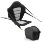 Κάθισμα VEVOR Kayak, 1 πακέτο πάχους 12 χιλ., Universal Paddle Board με στήριγμα πλάτης, μαλακό μαξιλάρι με επένδυση με τσάντα αποθήκευσης & ρυθμιζόμενους ιμάντες για SUP, κανό, ψαρόβαρκα, φουσκωτό καγιάκ