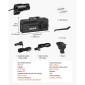 VEVOR Dash Cam εμπρός και πίσω, 4K+1080P, Περιλαμβάνεται κάρτα 64 GB, Dual Channel Dash Camera για αυτοκίνητα με ενσωματωμένο GPS, αισθητήρα G, εμπρός 129° & πίσω 125°, οθόνη αφής 80,8 mm, εγγραφή βρόχου, λειτουργία στάθμευσης