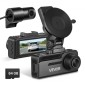 VEVOR Dash Cam εμπρός και πίσω, 4K+1080P, Περιλαμβάνεται κάρτα 64 GB, Dual Channel Dash Camera για αυτοκίνητα με ενσωματωμένο GPS, αισθητήρα G, εμπρός 129° & πίσω 125°, οθόνη αφής 80,8 mm, εγγραφή βρόχου, λειτουργία στάθμευσης