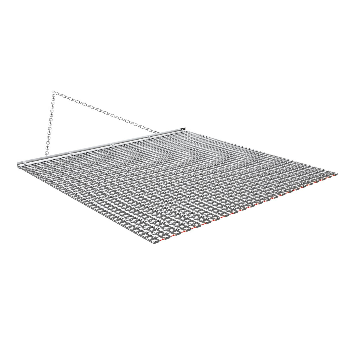 VEVOR Drag Harrow, 1,2x1,2 m , Τσαγκάνα σβάρνας με αλυσίδα υψηλής απόδοσης, ATVs UTVs Tractors Attachments, ανθεκτικό γαλβανισμένο χαλύβδινο πλέγμα έλξης με αλυσίδα ρυμούλκησης, για ισοπέδωση αγροτεμαχίου από χαλίκι Driveway Ruts