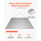 VEVOR Drag Harrow, 1,2x1,2 m , Τσαγκάνα σβάρνας με αλυσίδα υψηλής απόδοσης, ATVs UTVs Tractors Attachments, ανθεκτικό γαλβανισμένο χαλύβδινο πλέγμα έλξης με αλυσίδα ρυμούλκησης, για ισοπέδωση αγροτεμαχίου από χαλίκι Driveway Ruts