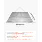 VEVOR Drag Harrow, 1,2x1,2 m , Τσαγκάνα σβάρνας με αλυσίδα υψηλής απόδοσης, ATVs UTVs Tractors Attachments, ανθεκτικό γαλβανισμένο χαλύβδινο πλέγμα έλξης με αλυσίδα ρυμούλκησης, για ισοπέδωση αγροτεμαχίου από χαλίκι Driveway Ruts