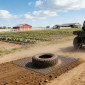 VEVOR Drag Harrow, 1,2x1,2 m , Τσαγκάνα σβάρνας με αλυσίδα υψηλής απόδοσης, ATVs UTVs Tractors Attachments, ανθεκτικό γαλβανισμένο χαλύβδινο πλέγμα έλξης με αλυσίδα ρυμούλκησης, για ισοπέδωση αγροτεμαχίου από χαλίκι Driveway Ruts