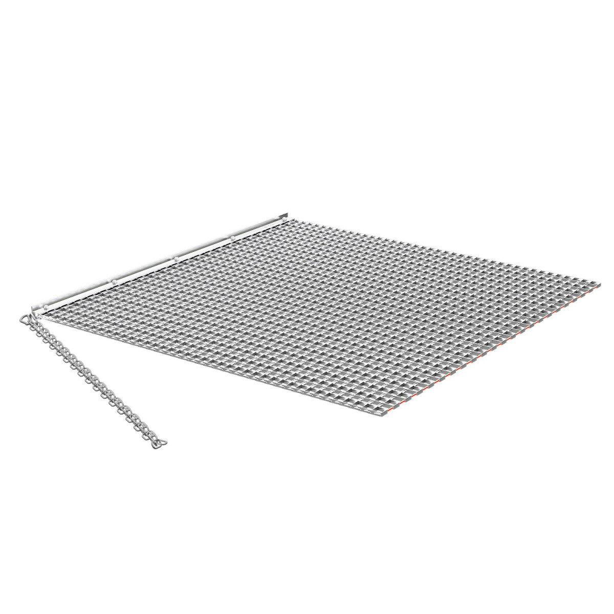 VEVOR Drag Harrow, 1,2x1,2 m , Τσαγκάνα σβάρνας με αλυσίδα υψηλής απόδοσης, ATVs UTVs Tractors Attachments, ανθεκτικό γαλβανισμένο χαλύβδινο πλέγμα έλξης με αλυσίδα ρυμούλκησης, για ισοπέδωση αγροτεμαχίου από χαλίκι Driveway Ruts