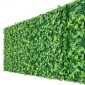 VEVOR Τεχνητό Τοίχωμα φυτών, 4 ΤΕΜ. 61 x 243,8 cm Τεχνητά πλαίσια από πυξάρι, αντηλιακή προστασία σκηνικού πράσινου φράχτη, ψεύτικη οθόνη από γρασίδι για γάμο, εσωτερικός, εξωτερικός κήπος, πίσω αυλή