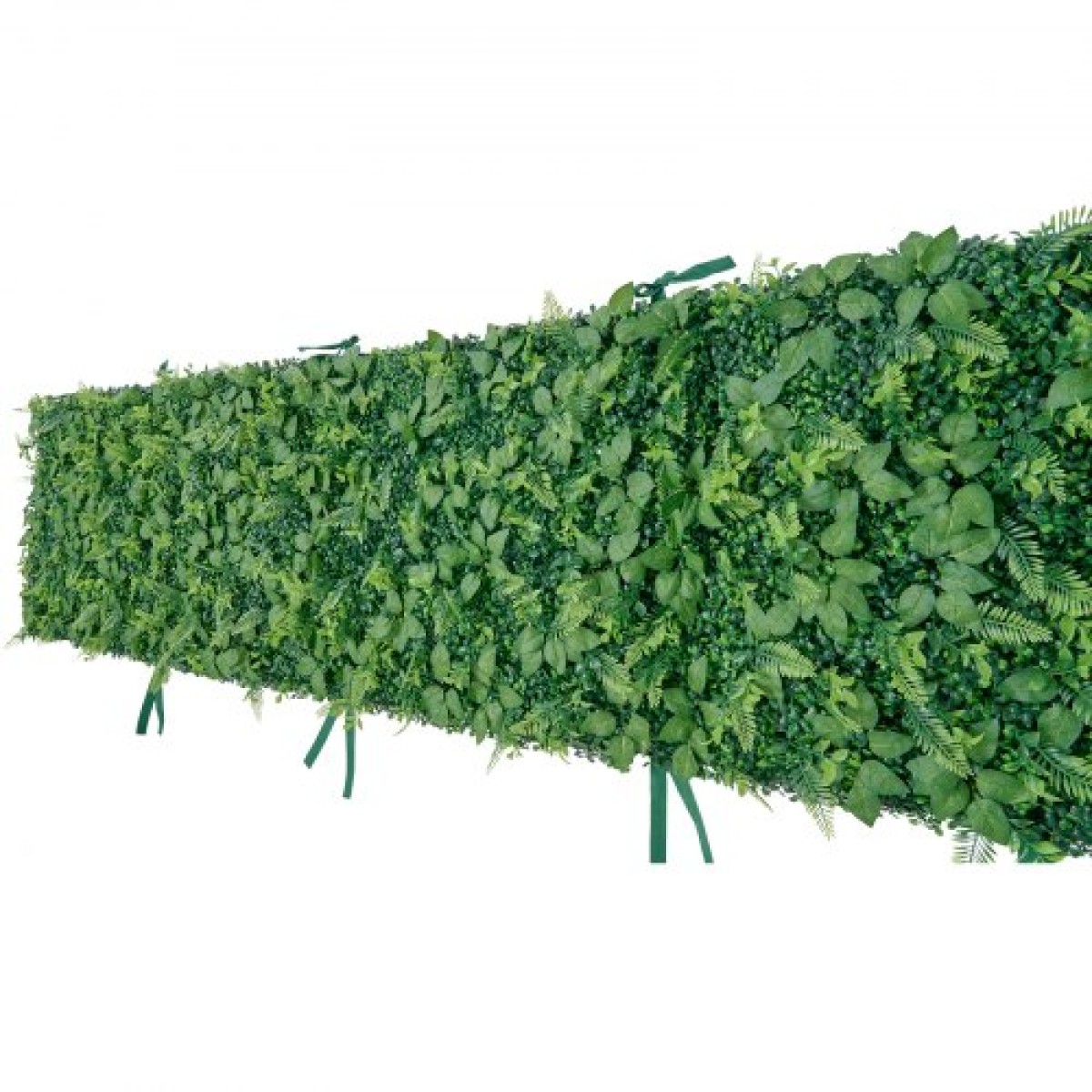 VEVOR Τεχνητό Τοίχωμα φυτών, 4 ΤΕΜ. 61 x 243,8 cm Τεχνητά πλαίσια από πυξάρι, αντηλιακή προστασία σκηνικού πράσινου φράχτη, ψεύτικη οθόνη από γρασίδι για γάμο, εσωτερικός, εξωτερικός κήπος, πίσω αυλή