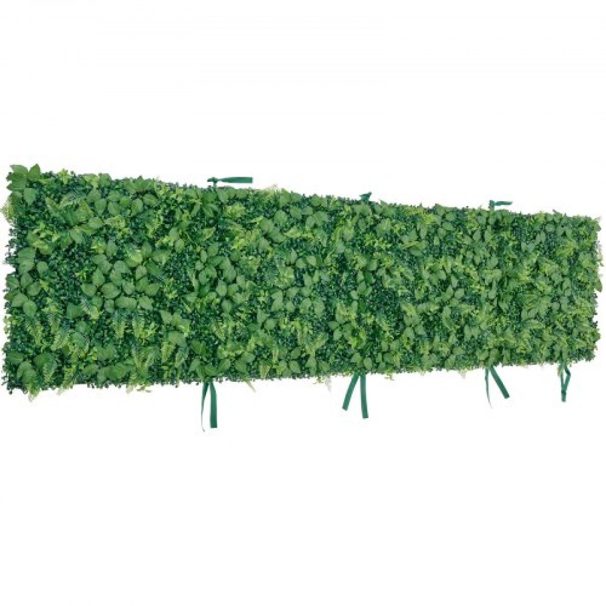 VEVOR Τεχνητό Τοίχωμα φυτών, 4 ΤΕΜ. 61 x 243,8 cm Τεχνητά πλαίσια από πυξάρι, αντηλιακή προστασία σκηνικού πράσινου φράχτη, ψεύτικη οθόνη από γρασίδι για γάμο, εσωτερικός, εξωτερικός κήπος, πίσω αυλή