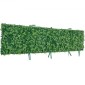 VEVOR Τεχνητό Τοίχωμα φυτών, 4 ΤΕΜ. 61 x 243,8 cm Τεχνητά πλαίσια από πυξάρι, αντηλιακή προστασία σκηνικού πράσινου φράχτη, ψεύτικη οθόνη από γρασίδι για γάμο, εσωτερικός, εξωτερικός κήπος, πίσω αυλή