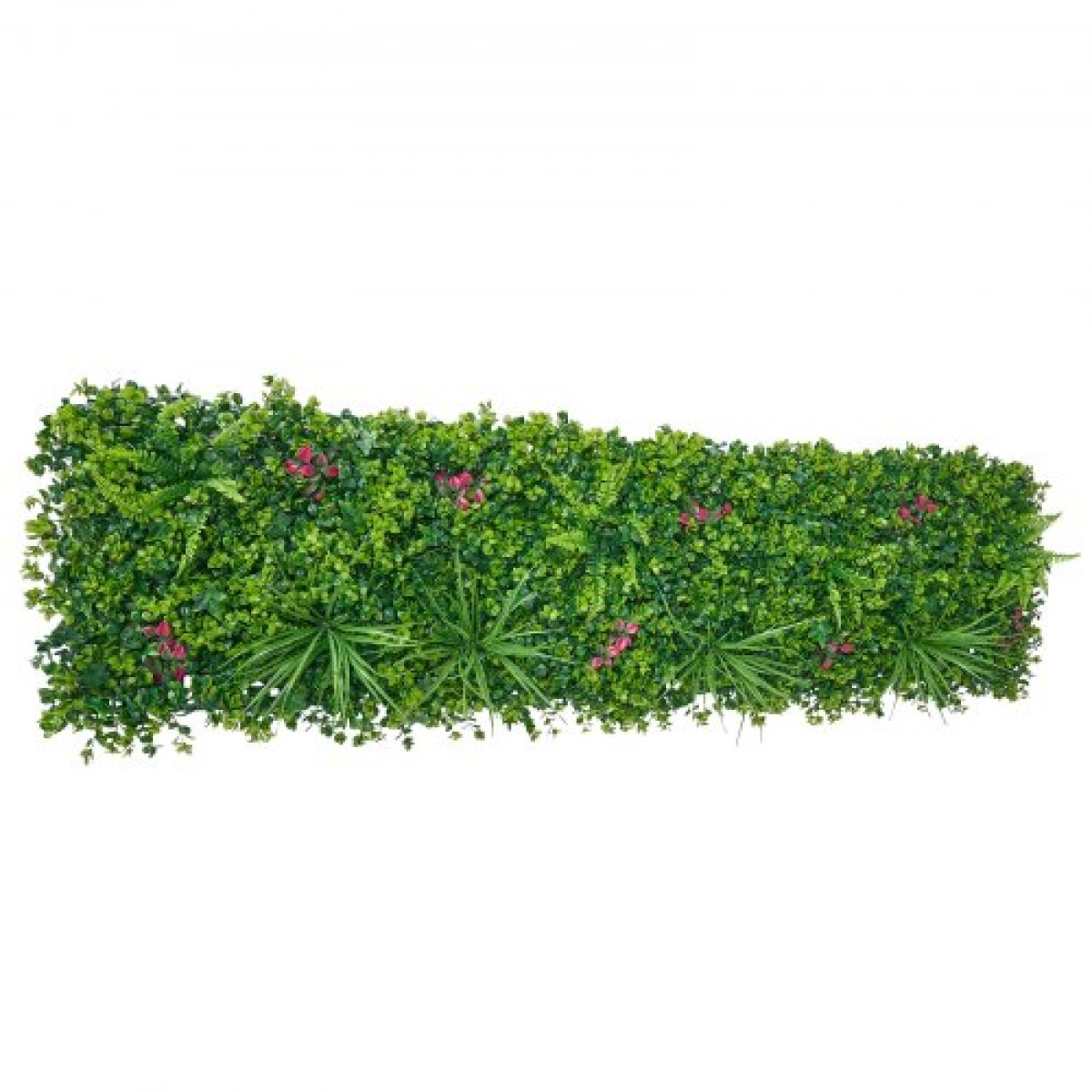 VEVOR Τεχνητός τοίχος φυτών, 12 ΤΕΜ 50,8 x 50,8 cm Τεχνητά πλαίσια από πυξάρι, αντηλιακή προστασία σκηνικού πράσινου φράχτη, ψεύτικη οθόνη τοίχου από γρασίδι για γάμο, εσωτερικό, εξωτερικό κήπο, πίσω αυλή