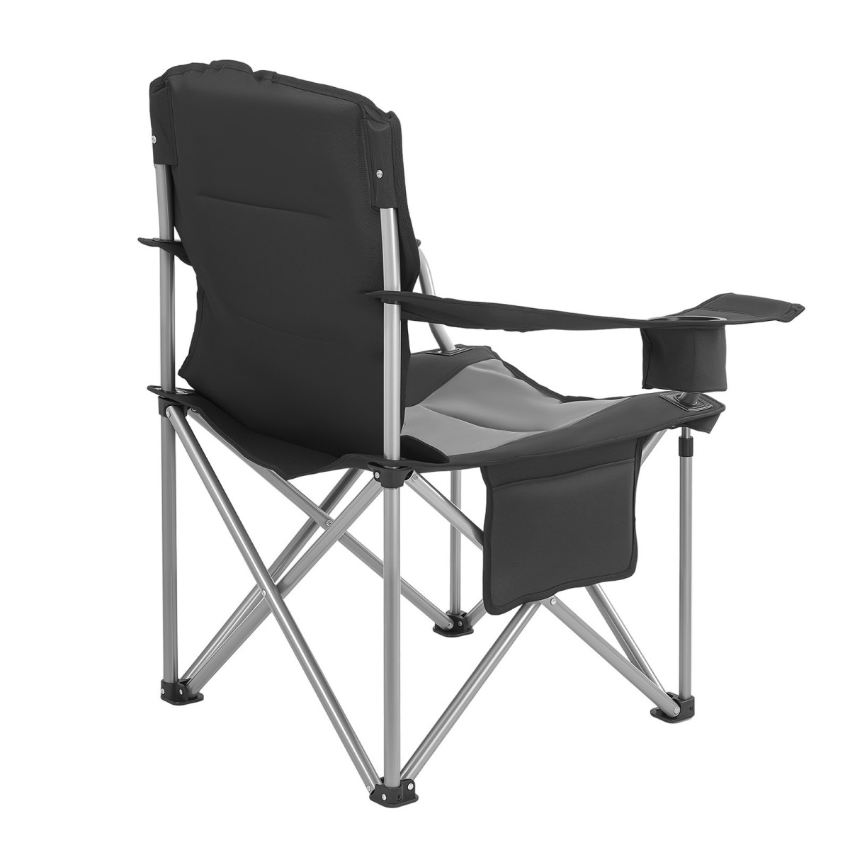 Καρέκλες κάμπινγκ VEVOR Oversized, 204 κιλά Υποστήριξη βαρέως τύπου, Φορητές πτυσσόμενες καρέκλες κατασκήνωσης με πλάτη και μπράτσα με επένδυση, ποτηροθήκη & πλαϊνή τσέπη, τσάντα ψυγείου, τσάντες μεταφοράς για εξωτερικούς χώρους, ψάρεμα, 2 συσκευασίες