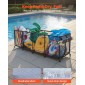 Κάδος αποθήκευσης πισίνας VEVOR, 262 x 81,5 x 89 cm, Rolling Pool Float Storage Organizer με πλαϊνές τσέπες & θήκη για noodles, ανθεκτικό μεταλλικό πλαίσιο, αναπνέον διχτυωτό καλάθι δίπλα στην πισίνα για πισίνες