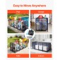 Κάδος αποθήκευσης πισίνας VEVOR, 262 x 81,5 x 89 cm, Rolling Pool Float Storage Organizer με πλαϊνές τσέπες & θήκη για noodles, ανθεκτικό μεταλλικό πλαίσιο, αναπνέον διχτυωτό καλάθι δίπλα στην πισίνα για πισίνες
