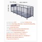 Κάδος αποθήκευσης πισίνας VEVOR, 262 x 81,5 x 89 cm, Rolling Pool Float Storage Organizer με πλαϊνές τσέπες & θήκη για noodles, ανθεκτικό μεταλλικό πλαίσιο, αναπνέον διχτυωτό καλάθι δίπλα στην πισίνα για πισίνες