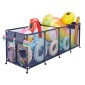Κάδος αποθήκευσης πισίνας VEVOR, 262 x 81,5 x 89 cm, Rolling Pool Float Storage Organizer με πλαϊνές τσέπες & θήκη για noodles, ανθεκτικό μεταλλικό πλαίσιο, αναπνέον διχτυωτό καλάθι δίπλα στην πισίνα για πισίνες