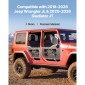 VEVOR Jeep Tube Doors, 4 Door, Κατάλληλες για 2018-2026 Jeep Wrangler JL & 2020-2026 Gladiator JT, Soldier Pattern Off Road Σωληνωτές μισές πόρτες με πιστοποίηση DOT πλευρικής όψης και λαστιχένια μαξιλαράκια