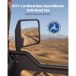 VEVOR Jeep Tube Doors, 4 Door, Κατάλληλες για 2018-2026 Jeep Wrangler JL & 2020-2026 Gladiator JT, Soldier Pattern Off Road Σωληνωτές μισές πόρτες με πιστοποίηση DOT πλευρικής όψης και λαστιχένια μαξιλαράκια