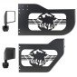 VEVOR Jeep Tube Doors, 4 Door, Κατάλληλες για 2018-2026 Jeep Wrangler JL & 2020-2026 Gladiator JT, Soldier Pattern Off Road Σωληνωτές μισές πόρτες με πιστοποίηση DOT πλευρικής όψης και λαστιχένια μαξιλαράκια