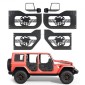 VEVOR Jeep Tube Doors, 4 Door, Κατάλληλες για 2018-2026 Jeep Wrangler JL & 2020-2026 Gladiator JT, Soldier Pattern Off Road Σωληνωτές μισές πόρτες με πιστοποίηση DOT πλευρικής όψης και λαστιχένια μαξιλαράκια