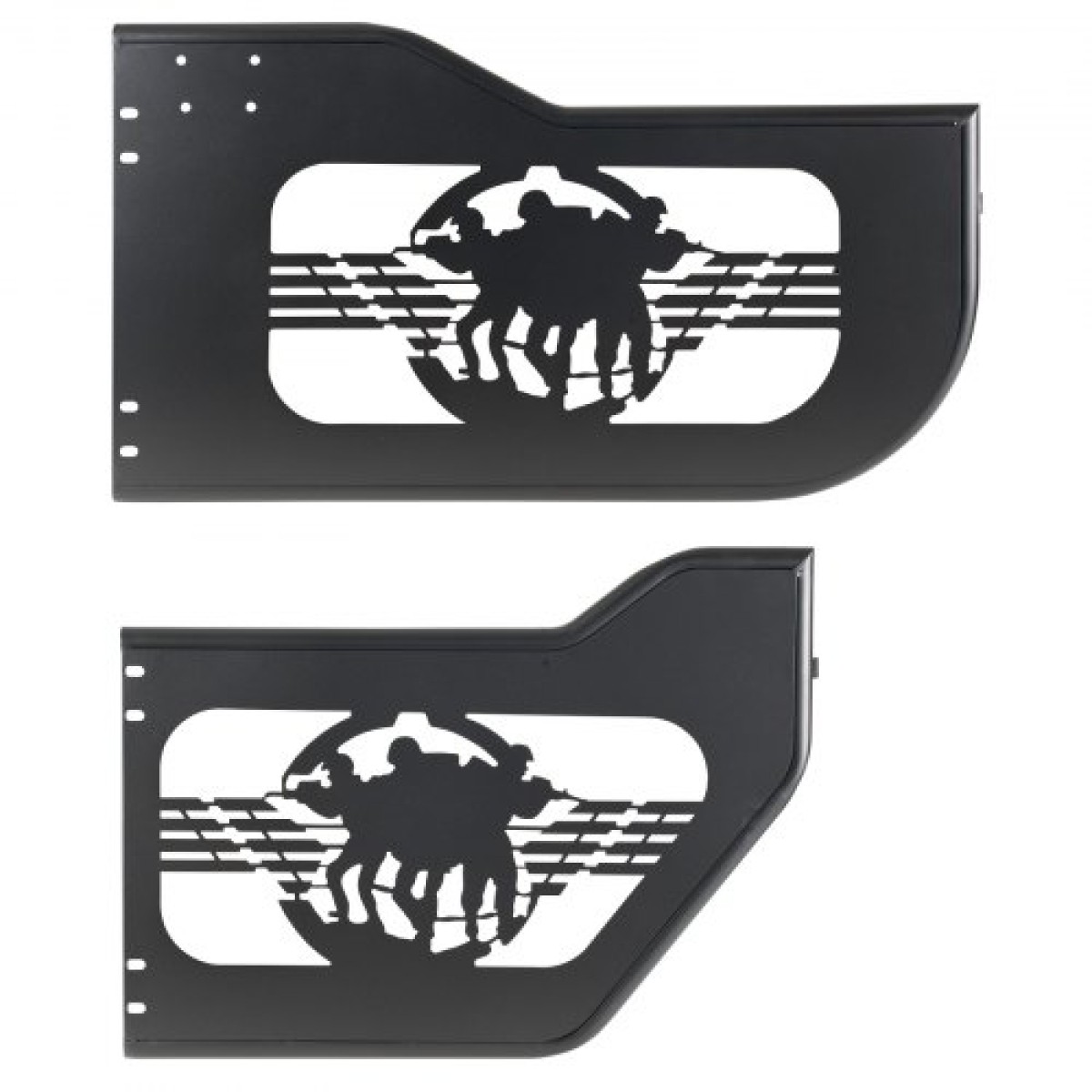 VEVOR Jeep Tube Doors, 4 Door, Κατάλληλες για 2018-2026 Jeep Wrangler JL & 2020-2026 Gladiator JT, Soldier Pattern Off Road Σωληνωτές μισές πόρτες με πιστοποίηση DOT πλευρικής όψης και λαστιχένια μαξιλαράκια