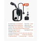 VEVOR Mobile Wallbox, 3,6 kW 16A, Φορητός φορτιστής EV τύπου 2, Μονοφασικός φορτιστής αυτοκινήτου ηλεκτρικού οχήματος με καλώδιο φόρτισης 6 m, βύσμα Schuko16A, LCD, Ρυθμιζόμενος σταθμός φόρτισης EV, κιβώτιο ελέγχου IP66