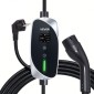 VEVOR Mobile Wallbox, 3,6 kW 16A, Φορητός φορτιστής EV τύπου 2, Μονοφασικός φορτιστής αυτοκινήτου ηλεκτρικού οχήματος με καλώδιο φόρτισης 6 m, βύσμα Schuko16A, LCD, Ρυθμιζόμενος σταθμός φόρτισης EV, κιβώτιο ελέγχου IP66