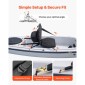 Κάθισμα VEVOR Kayak, 1 πακέτο πάχους 31 χλστ., Universal Paddle Board με στήριγμα πλάτης, Εξαγωνικό μαλακό μαξιλάρι με επένδυση με τσάντα αποθήκευσης & ρυθμιζόμενους ιμάντες για SUP, ψάρεμα/φουσκωτό καγιάκ