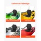 Κάθισμα VEVOR Kayak, 1 πακέτο πάχους 31 χλστ., Universal Paddle Board με στήριγμα πλάτης, Εξαγωνικό μαλακό μαξιλάρι με επένδυση με τσάντα αποθήκευσης & ρυθμιζόμενους ιμάντες για SUP, ψάρεμα/φουσκωτό καγιάκ