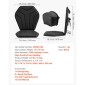 Κάθισμα VEVOR Kayak, 1 πακέτο πάχους 31 χλστ., Universal Paddle Board με στήριγμα πλάτης, Εξαγωνικό μαλακό μαξιλάρι με επένδυση με τσάντα αποθήκευσης & ρυθμιζόμενους ιμάντες για SUP, ψάρεμα/φουσκωτό καγιάκ