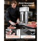 VEVOR Electric Sausage Stuffer, 22 LBS / 10 L Vertical Meat Filler with Stepless Speed ​​Adjustration, Ανοξείδωτη Μηχανή Γέμισης Λουκάνικων, Πεντάλ ποδιού & 4 Σωλήνες Γέμισης, για Εμπορική και Οικιακή χρήση