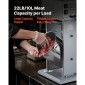 VEVOR Electric Sausage Stuffer, 22 LBS / 10 L Vertical Meat Filler with Stepless Speed ​​Adjustration, Ανοξείδωτη Μηχανή Γέμισης Λουκάνικων, Πεντάλ ποδιού & 4 Σωλήνες Γέμισης, για Εμπορική και Οικιακή χρήση