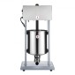 VEVOR Electric Sausage Stuffer, 22 LBS / 10 L Vertical Meat Filler with Stepless Speed ​​Adjustration, Ανοξείδωτη Μηχανή Γέμισης Λουκάνικων, Πεντάλ ποδιού & 4 Σωλήνες Γέμισης, για Εμπορική και Οικιακή χρήση