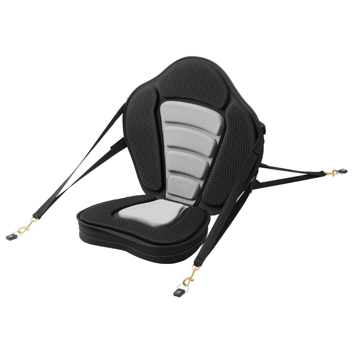 Κάθισμα VEVOR Kayak, 1 πακέτο πάχους 65 χλστ., Universal Paddle Board με στήριγμα πλάτης, μαλακό μαξιλάρι με επένδυση με τσάντα αποθήκευσης & ρυθμιζόμενους ιμάντες για SUP, κανό, ψαρόβαρκα, φουσκωτό καγιάκ